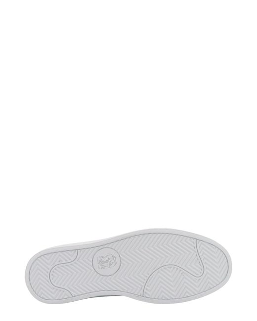 Sneakers in lurex di Brunello Cucinelli in White