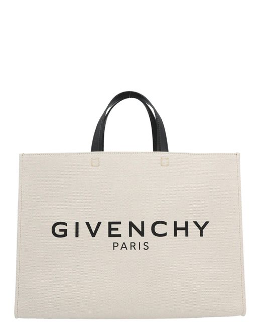 Givenchy White G Tote Bag