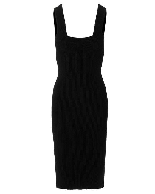 Wardrobe NYC Black Knit Midi Dress