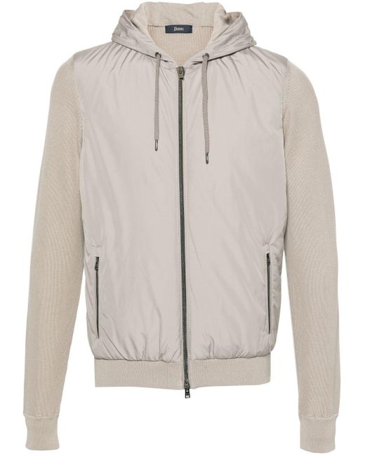 Herno White Nylon And Cotton Blouson Jacket for men