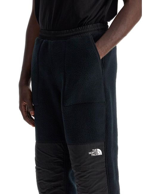 The North Face Black Pantaloni Sportivi Retro Denali In Pile for men