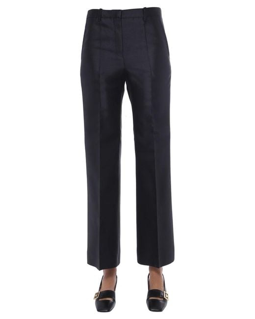 PANTALONE AMPIO IN MISTO LANA E SETA di Givenchy in Blue