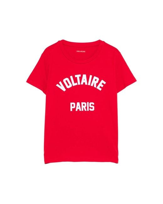 Zadig Voltaire Women's Red T-Shirts