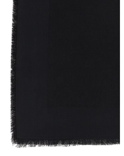 Gg Jacquard Shawl Sciarpe Nero-Donna di Gucci in Black