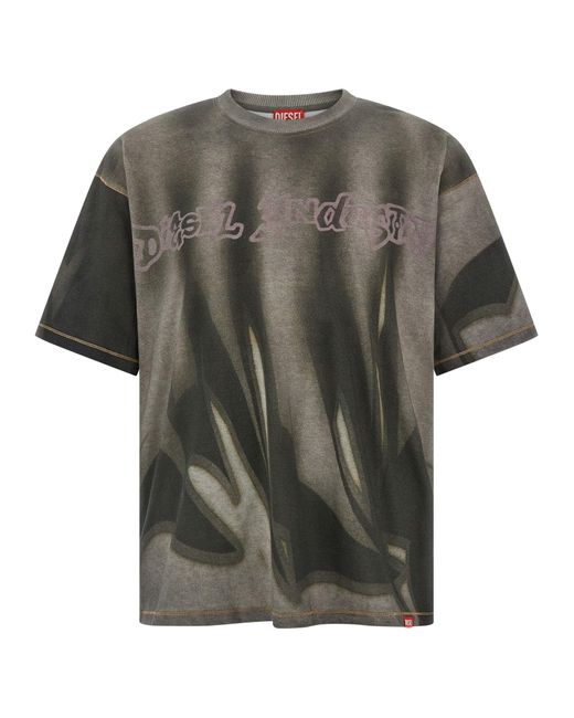 DIESEL Gray T-Boxt-Show-V2 T-Shirt for men