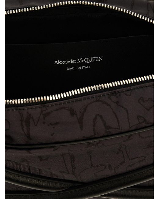 Alexander McQueen Black Harness Camera Bag Crossbody Bags for men