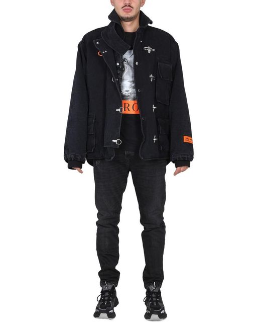 Canvas Jacket-Uomo di Heron Preston in Black da Uomo