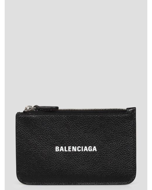 Balenciaga Black Cash Zipped Card Holder