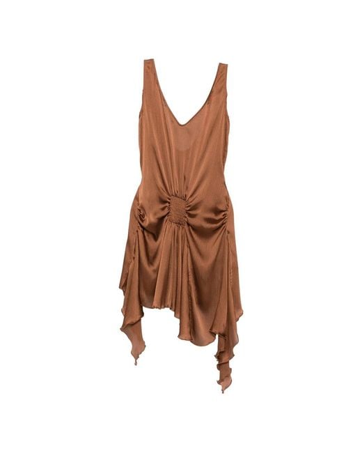 Siedres Brown Polyester Suits & Dresses