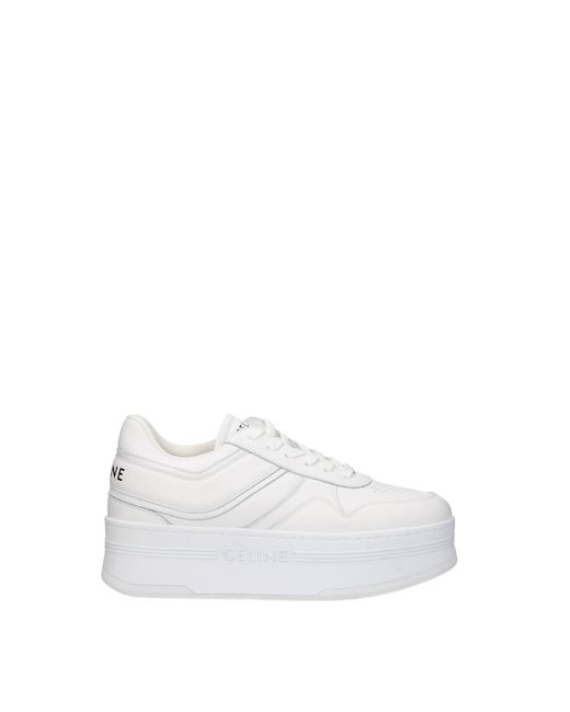 Céline White Sneakers Leather