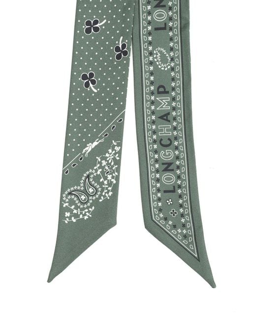 Longchamp Green French Scarves And Foulards