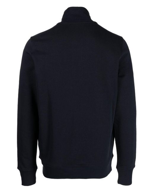 Paul Smith Blue Zebra Logo Cotton Sweatshirt for men