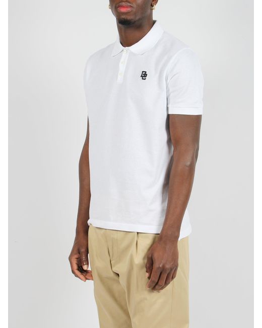 DSquared² White Tennis Fit Polo Shirt for men