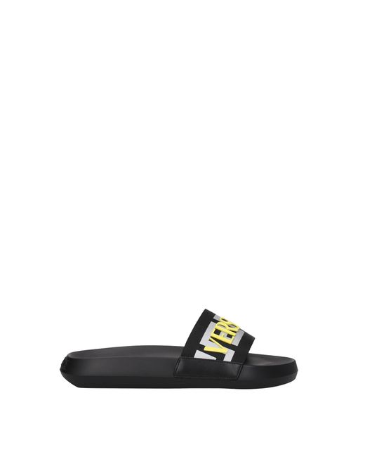 Versace White Slippers And Clogs Fabric for men