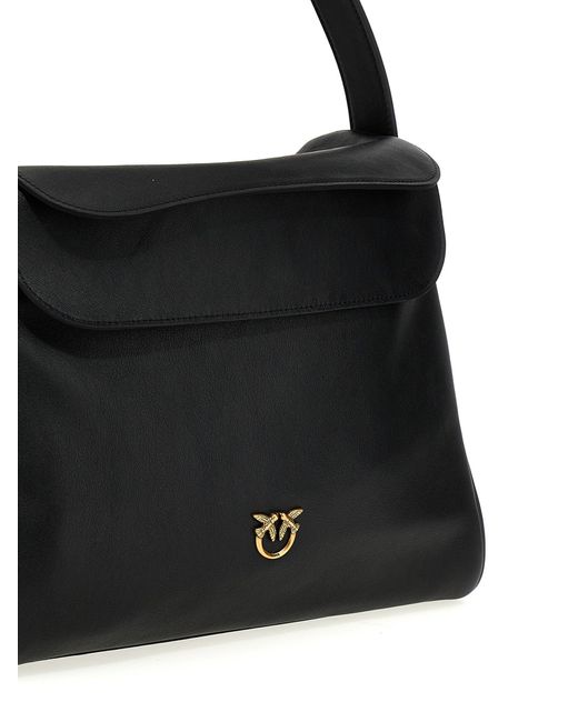 Pinko Black 'Big Leaf Bag' Handbag