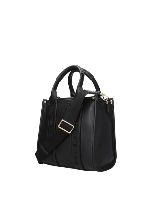 V73 Black Handbags Eco Leather