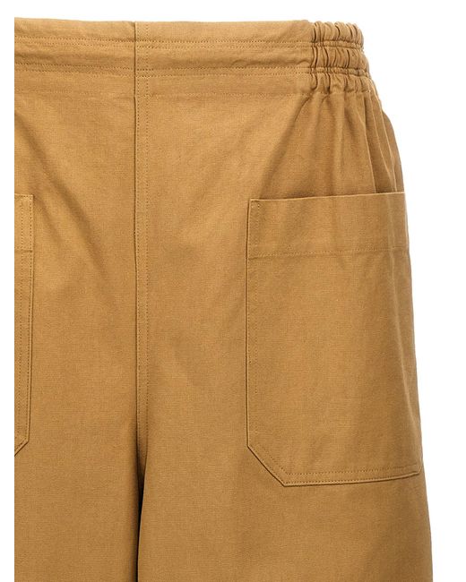 Cotton Trousers Pantaloni Beige di Hed Mayner in Natural da Uomo