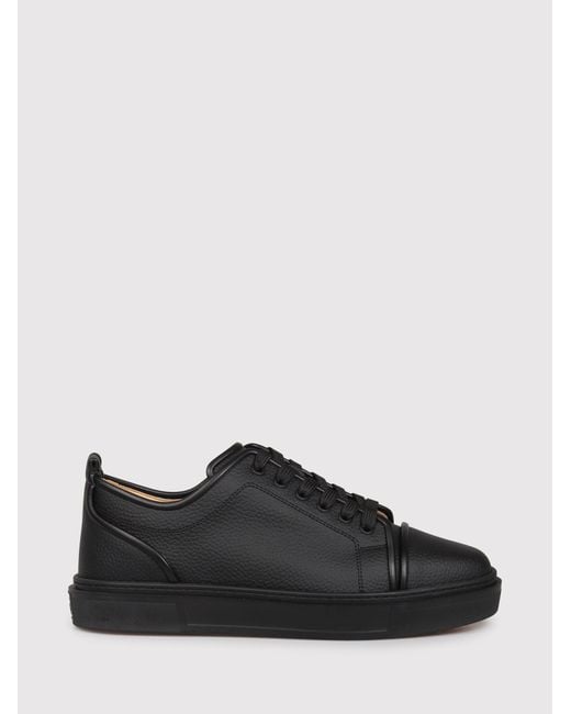 Christian Louboutin Black Adolon Junior Flat Sneakers