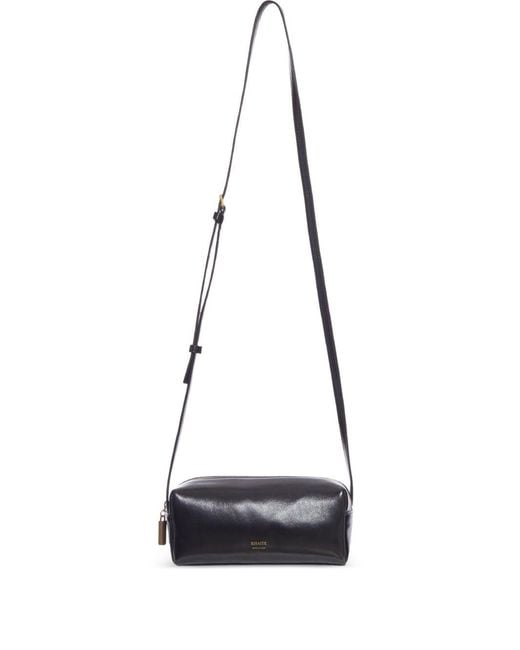 Khaite White Kye Mini Leather Crossbody Bag