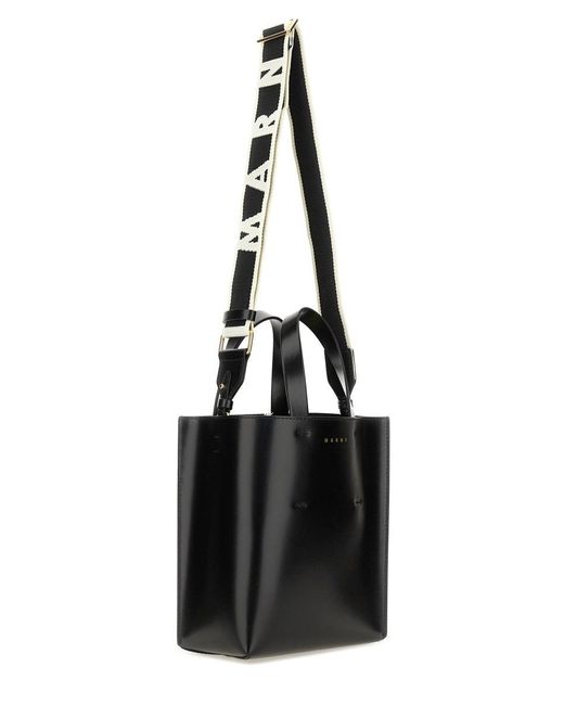Mini "Museum" Bag-Donna di Marni in Black