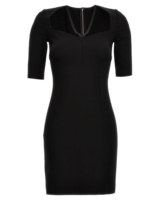 Jersey Short Dress Abiti Nero di Dolce & Gabbana in Black