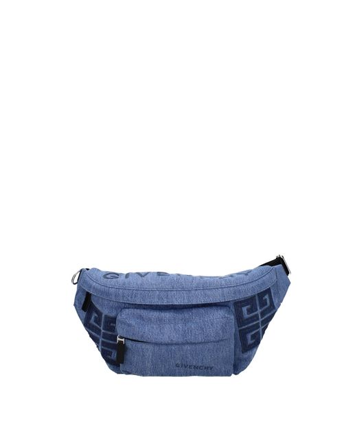 Givenchy Blue Backpack And Bumbags Fabric Denim for men