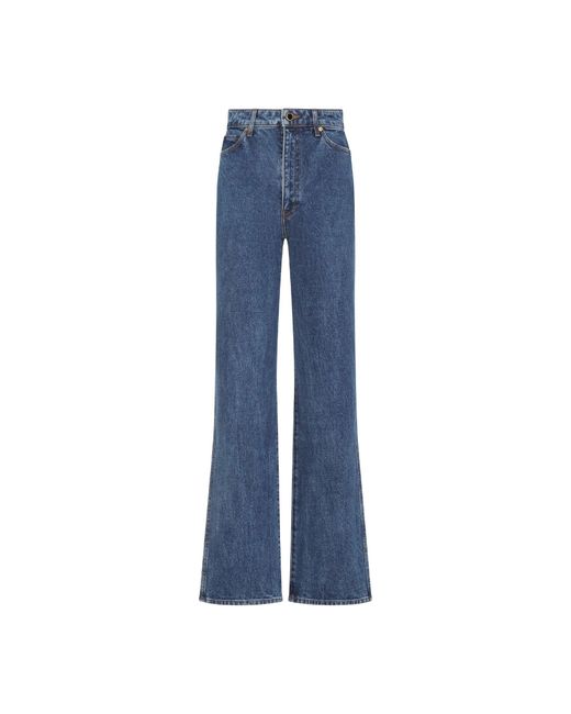 Danielle Cotton Jeans-Donna di Khaite in Blue