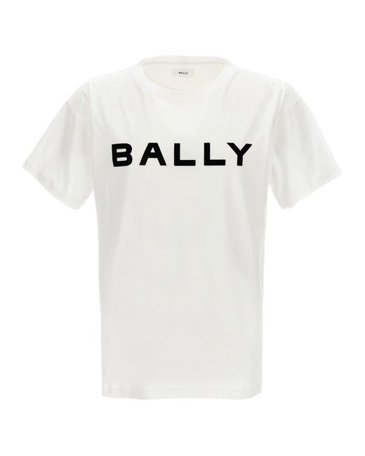 Bally Flocked Logo T-shirt White for men