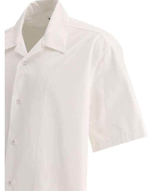 Camicia poplin di Jil Sander in White da Uomo