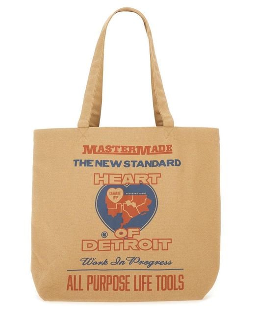 Carhartt Natural "Graphic Canvas" Tote Bag for men