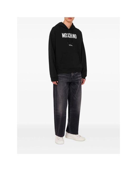 Felpe Cotone-Uomo di Moschino in Black da Uomo