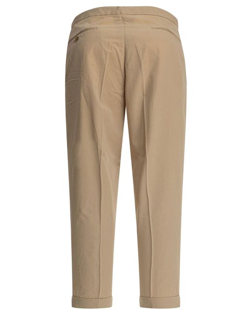 Travel Comfort Trousers-Uomo di Beams Plus in Natural da Uomo