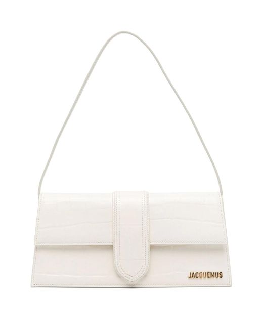 Borsa a spalla Le Bambino Long di Jacquemus in White