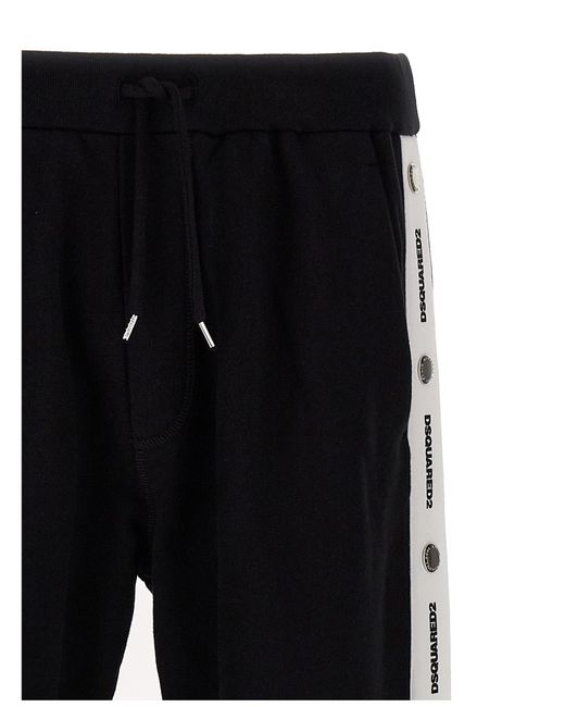 Burbs Pantaloni Bianco/Nero di DSquared² in Black da Uomo