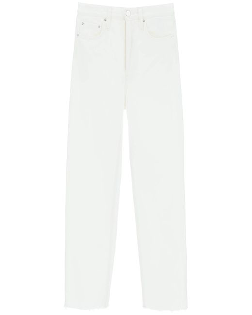 Jeans Classic Cut In Cotone Organico di Totême  in White