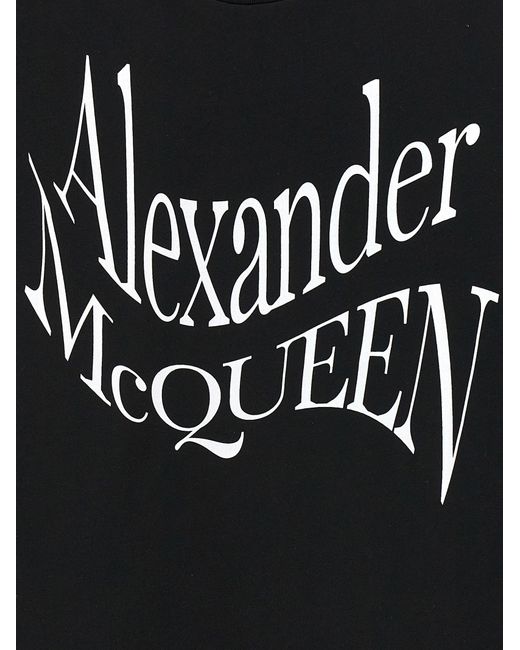 Alexander McQueen Black 'Cut And Sew' T-Shirt