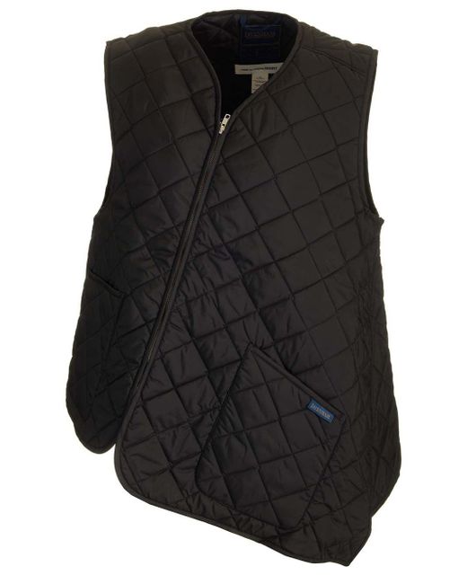 Comme des Garçons Black Asymmetrical Padded Vest Vests for men