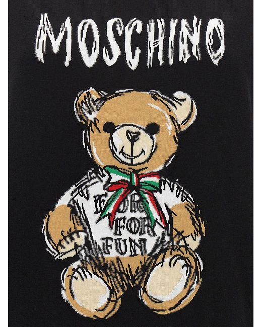 Teddy Bear Maglioni Nero di Moschino in Black