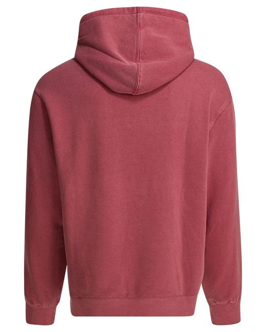Carhartt Red "Hooded Torion" Sweatshirt for men