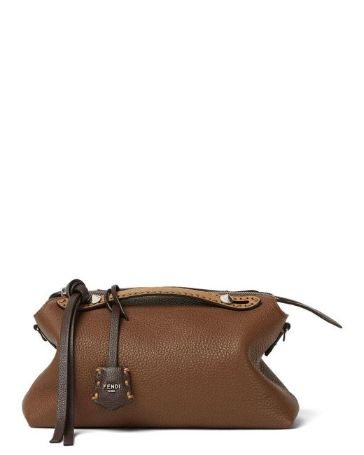 Fendi Brown By The Way Saddle Bag Medium