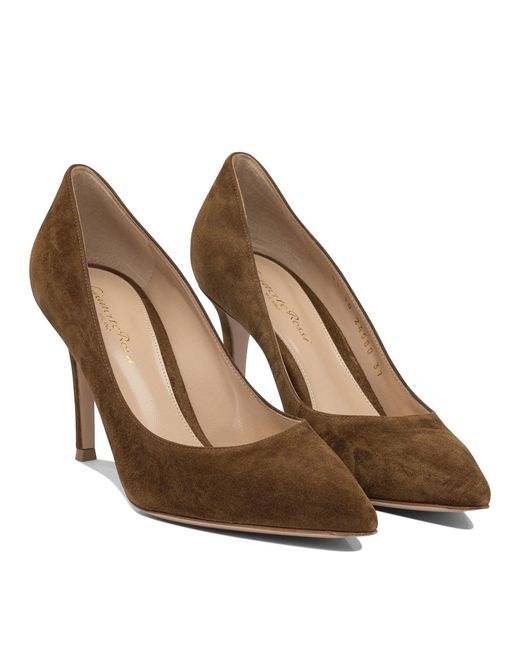 Gianvito 85 Mm Heeled Shoes Marrone-Donna di Gianvito Rossi in Brown