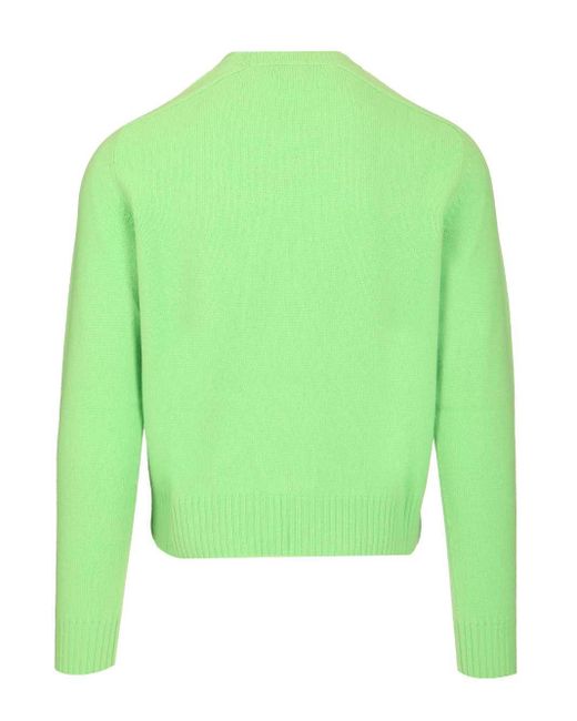 Tom Ford Green Cashmere Crew Neck Sweater for men