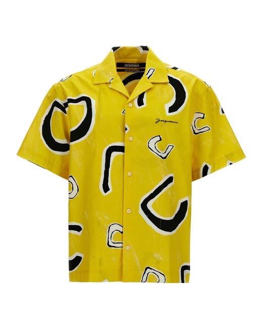 Jean Camicie Giallo di Jacquemus in Yellow da Uomo