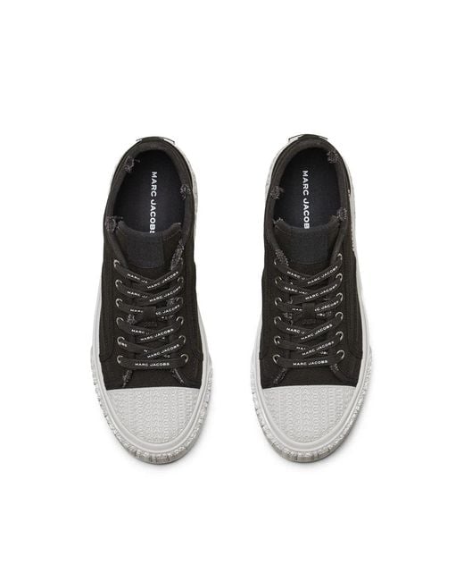 Marc Jacobs Black Cotton Rubber Sneakers for men