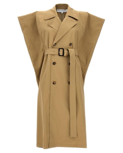 J.W. Anderson Metallic Sleeveless Double-breasted Trench Coat Coats