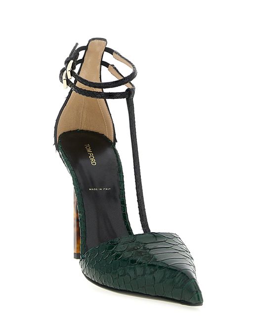 Tom Ford Black T Strap Pumps