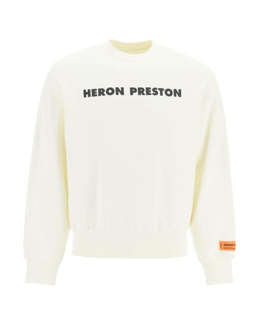Heron Preston White This Is Not Crewneck Sweatshirt for men