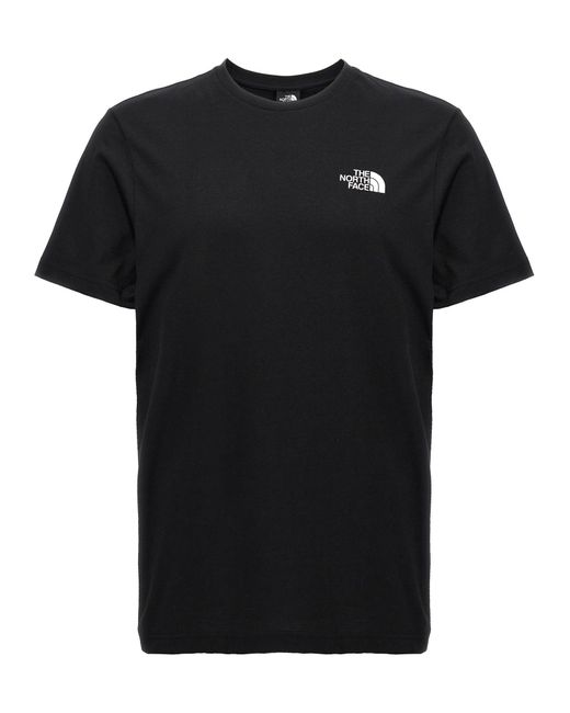 Logo T Shirt Bianco/Nero-Uomo di The North Face in Black da Uomo