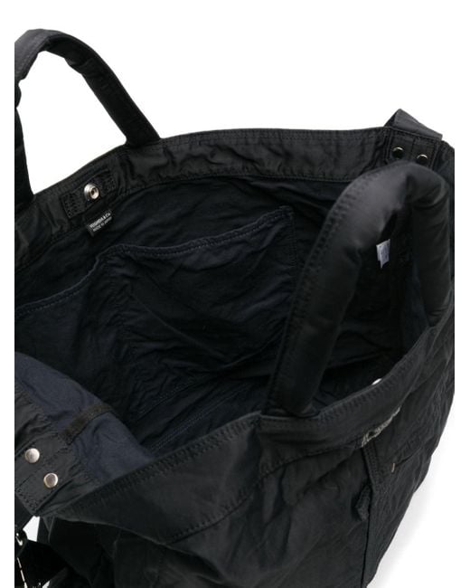 Porter-Yoshida and Co Black Large Mile 2Way Tote Bag for men