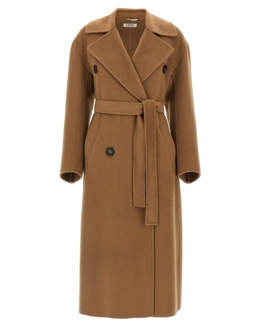 Max Mara Natural Dalila Coats And Trench Coats Brown